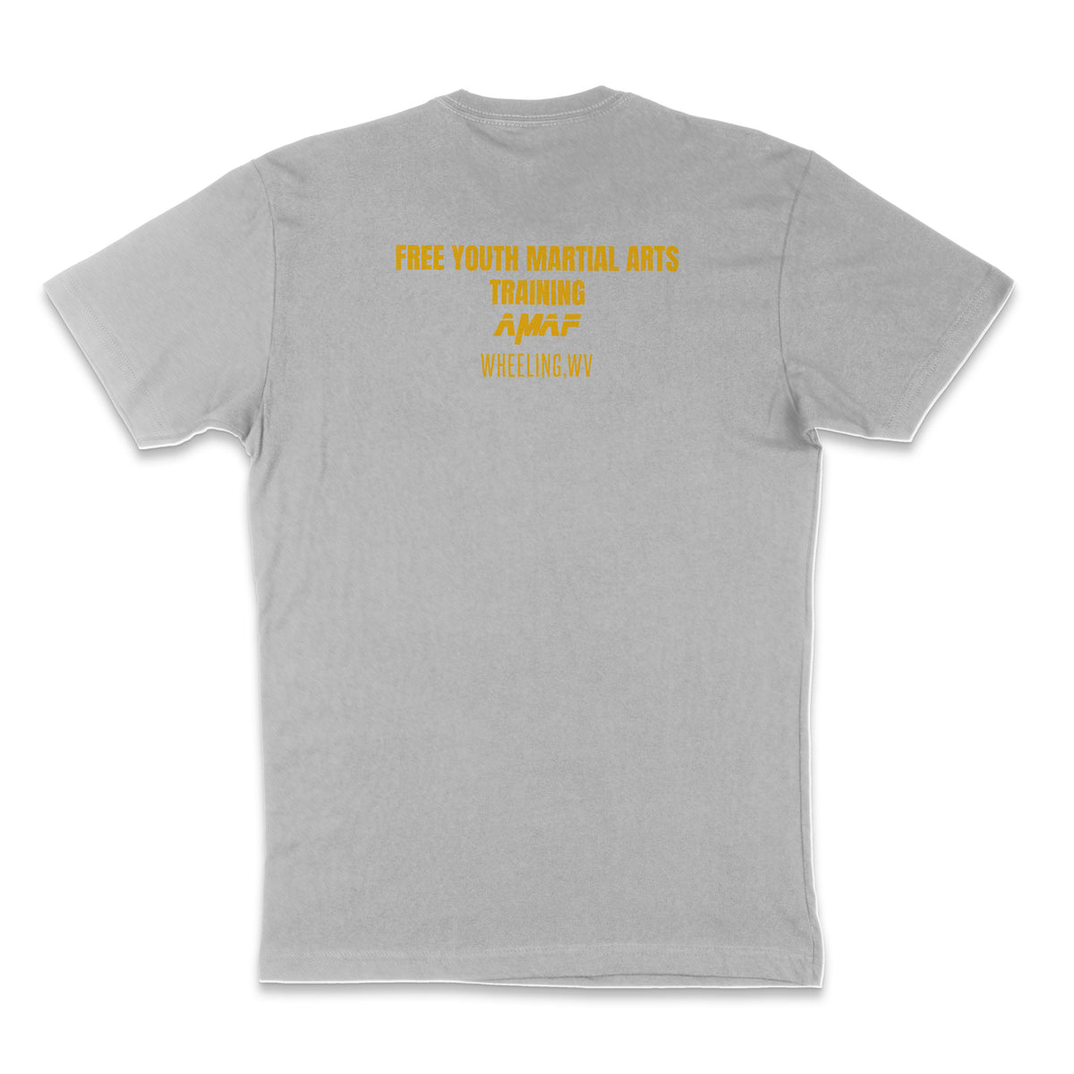 Back view of AMAF Logo Youth Tee