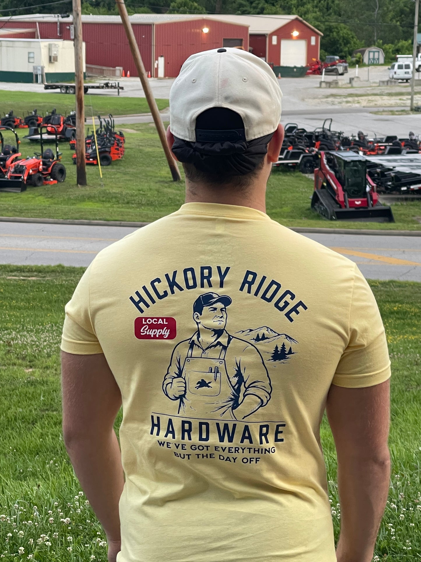 Hickory Ridge Hardware Tee lifestyle product photo