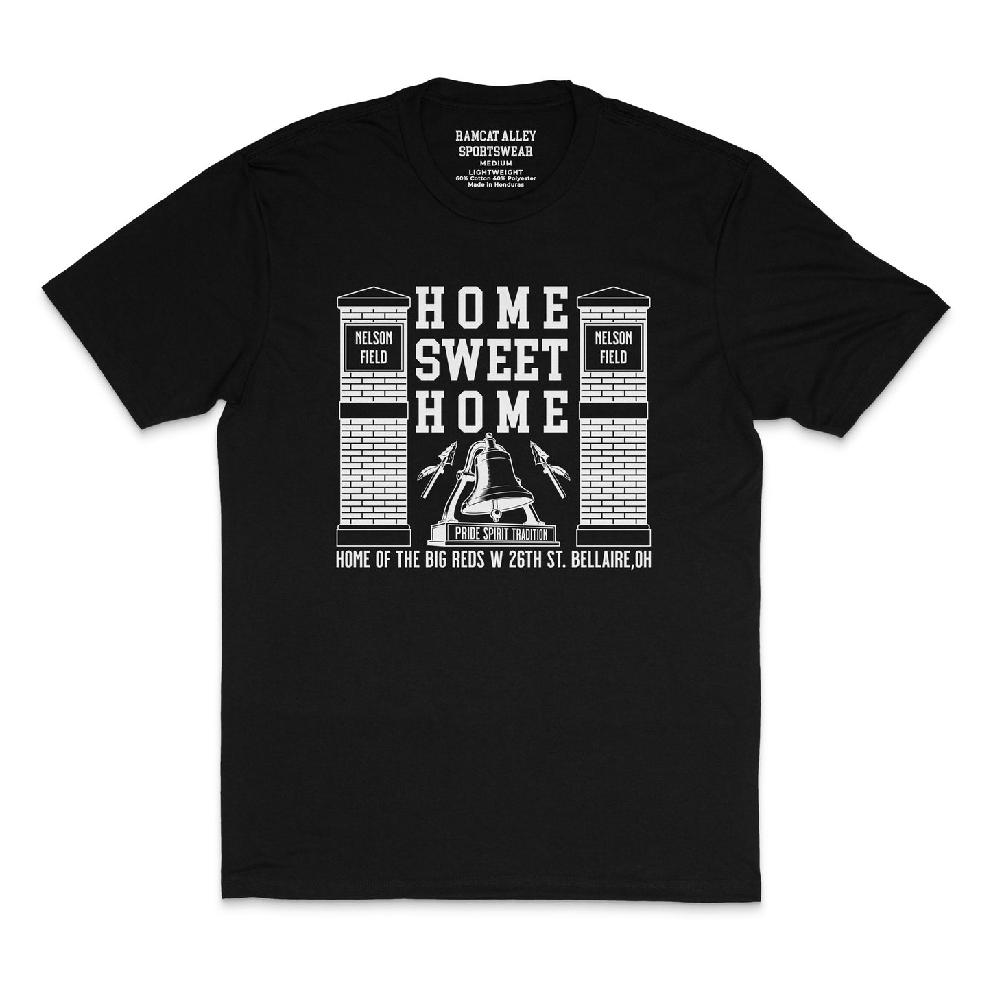 Home Sweet Home Tee featuring Nelson Field and Bellaire Big Reds design