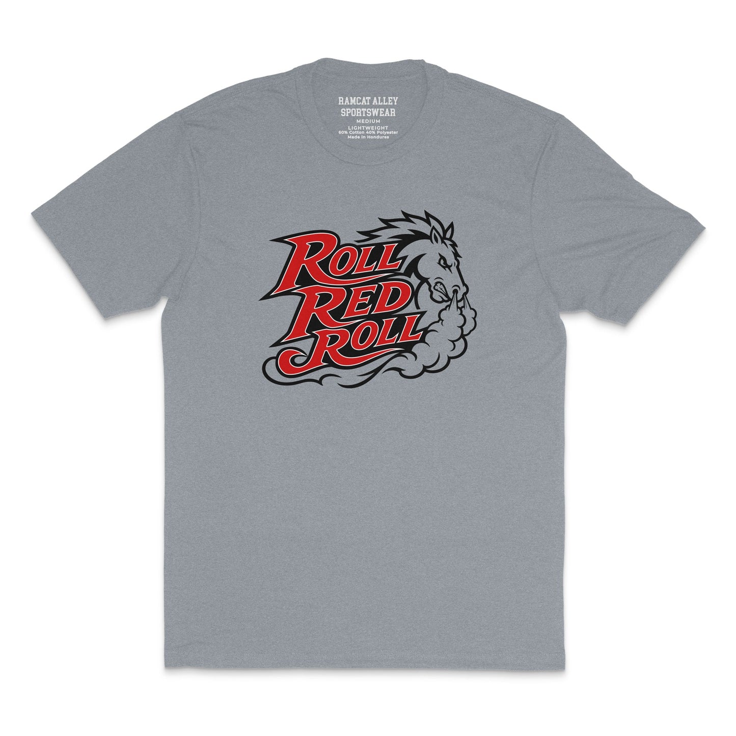 Roll Red Roll Game Day T-Shirt for Steubenville fans in youth and adult sizes