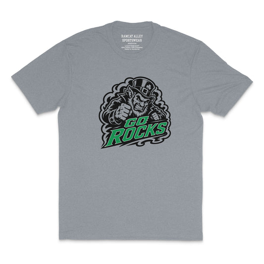 Go Rocks Game Day T-Shirt for Barnesville fans in youth and adult sizes