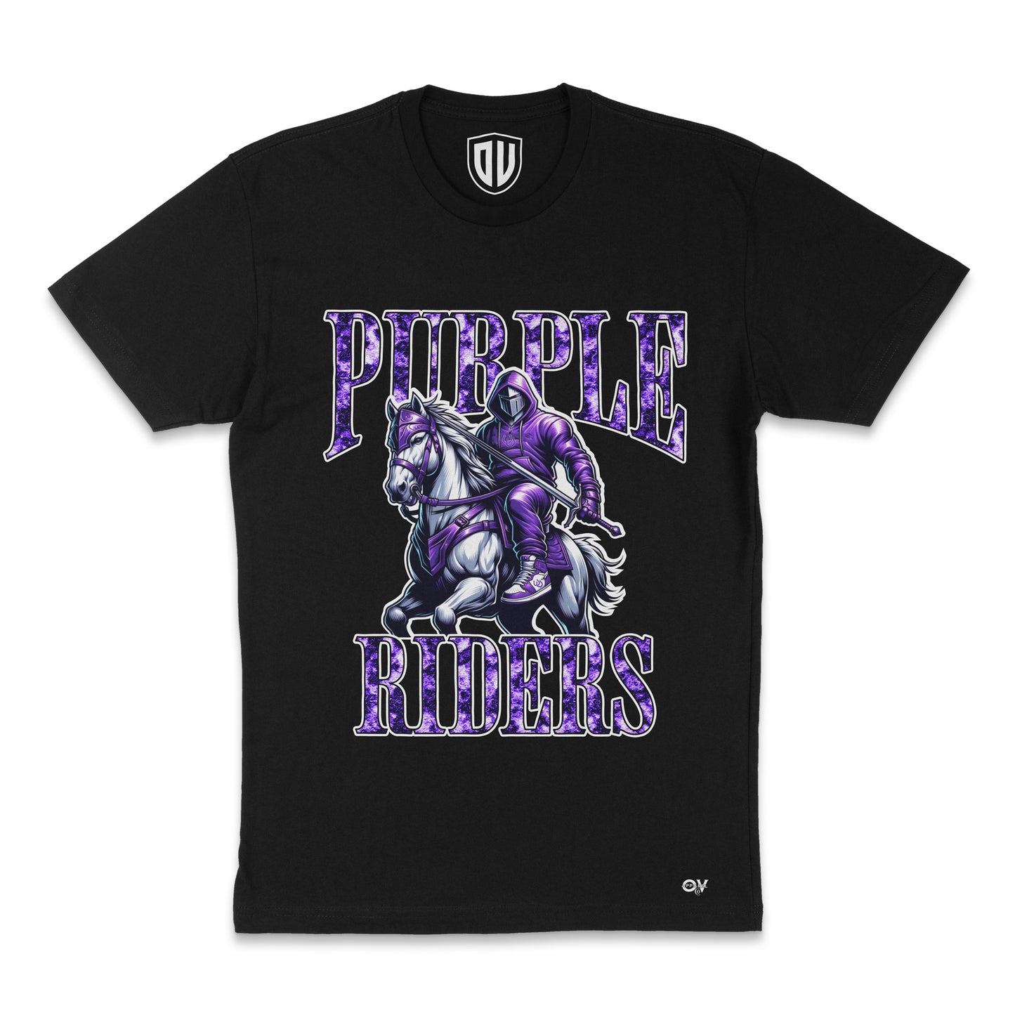 **PURPLE RIDERS** Team Threads Graphic Tee