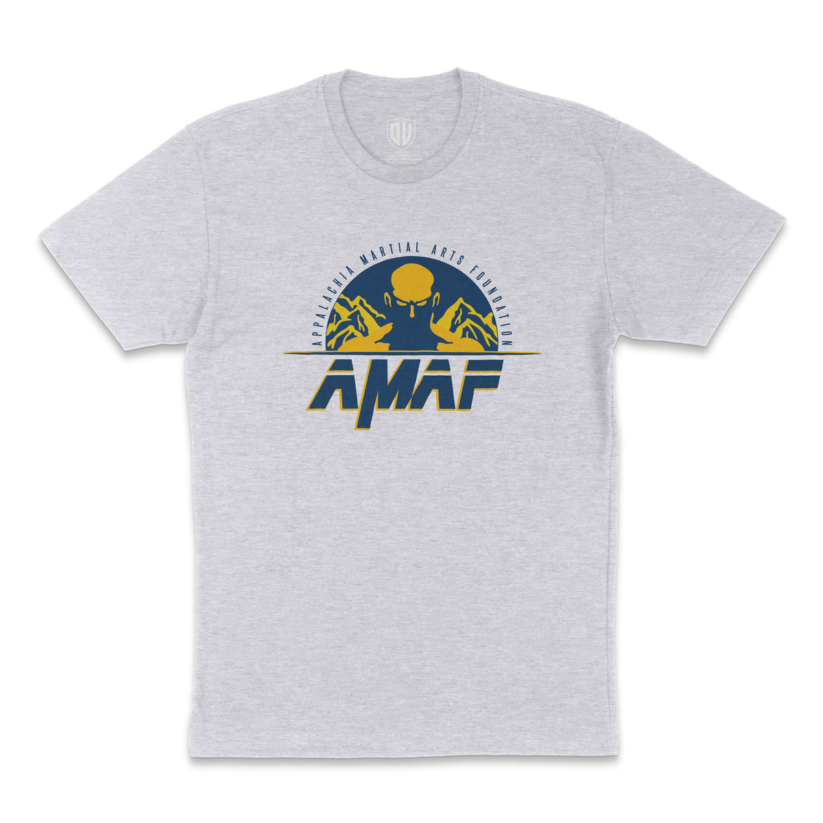 Front view of AMAF Logo Youth Tee with Appalachia Martial Arts Foundation graphic