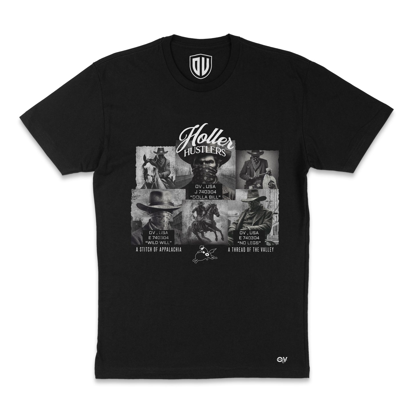 **HOLLER HUSTLERS** OV Graphic Tee