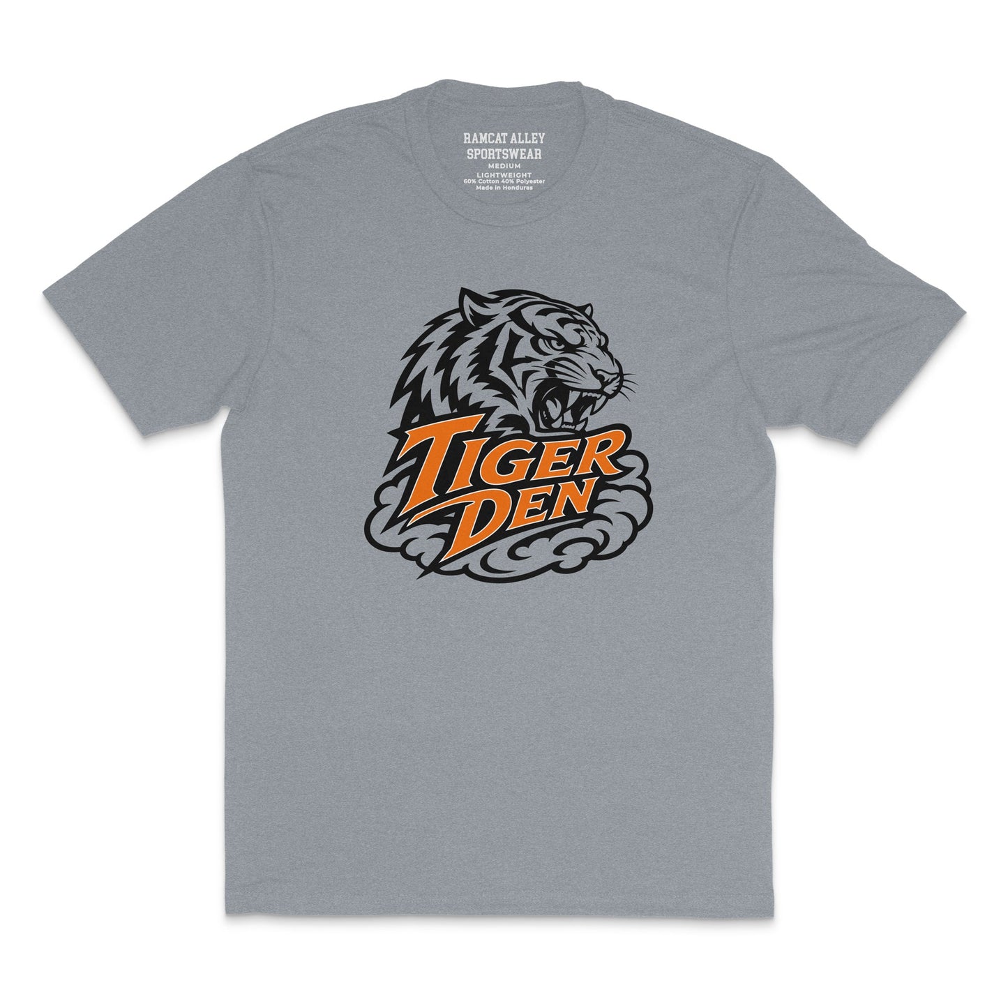 Tiger Den Game Day T-Shirt for Shadyside Tigers fans in youth and adult sizes