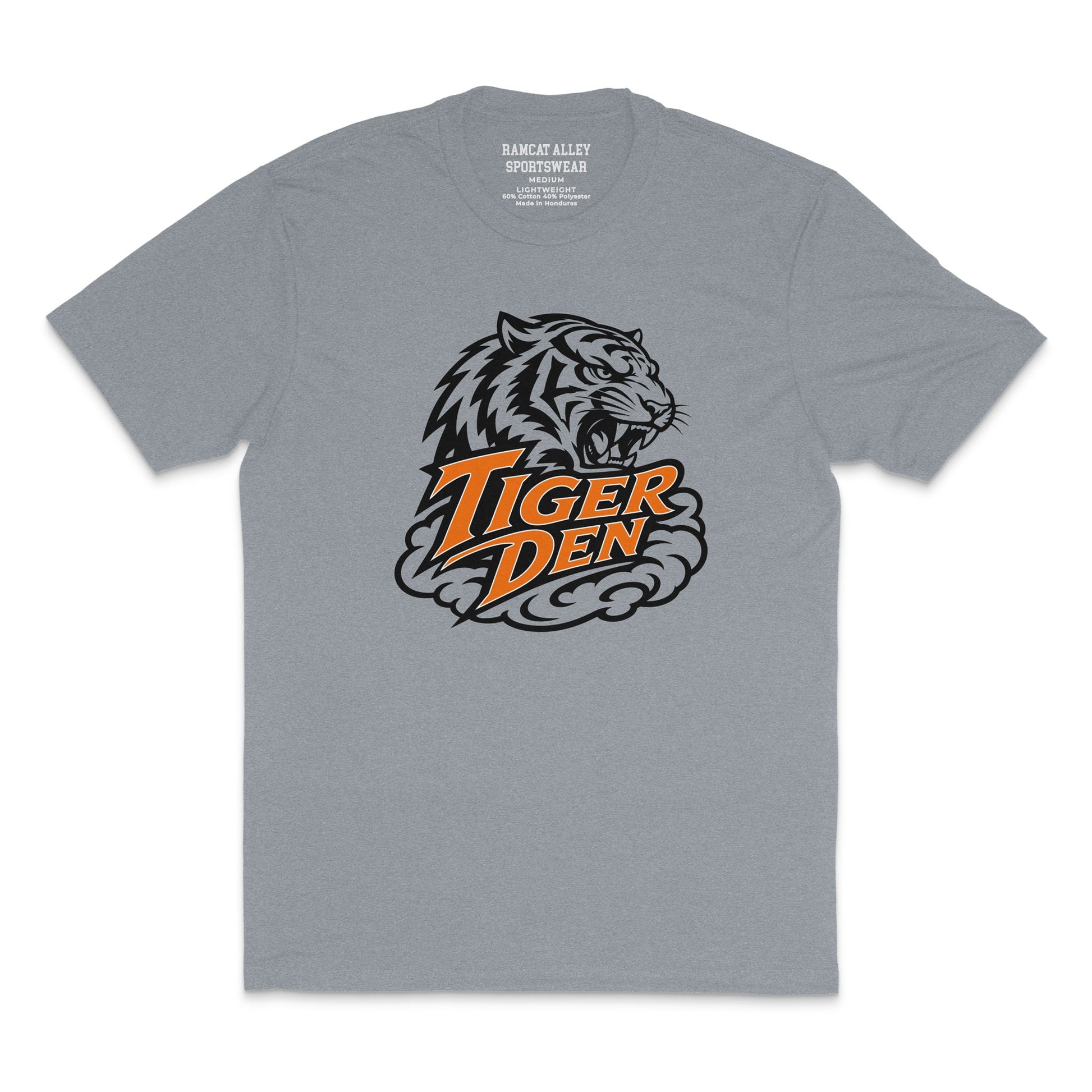 Tiger Den Game Day T-Shirt for Shadyside Tigers fans in youth and adult sizes